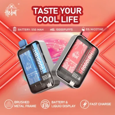 喜貝 Hebat 10000 Puffs 拋棄式電子煙 高續航大煙量多口味便攜小煙推薦