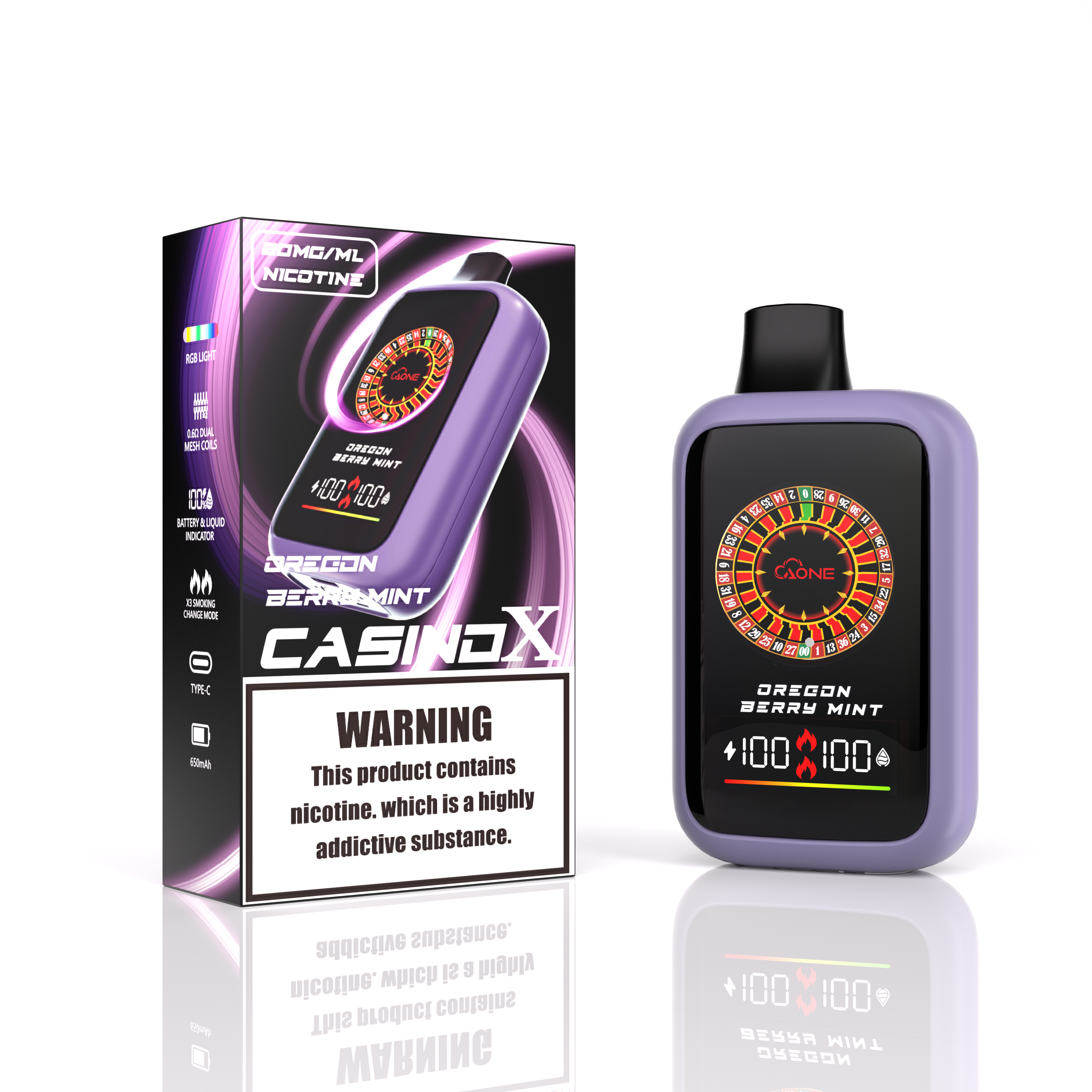 AONE VAPE CasinoX 16000 口 細節特寫