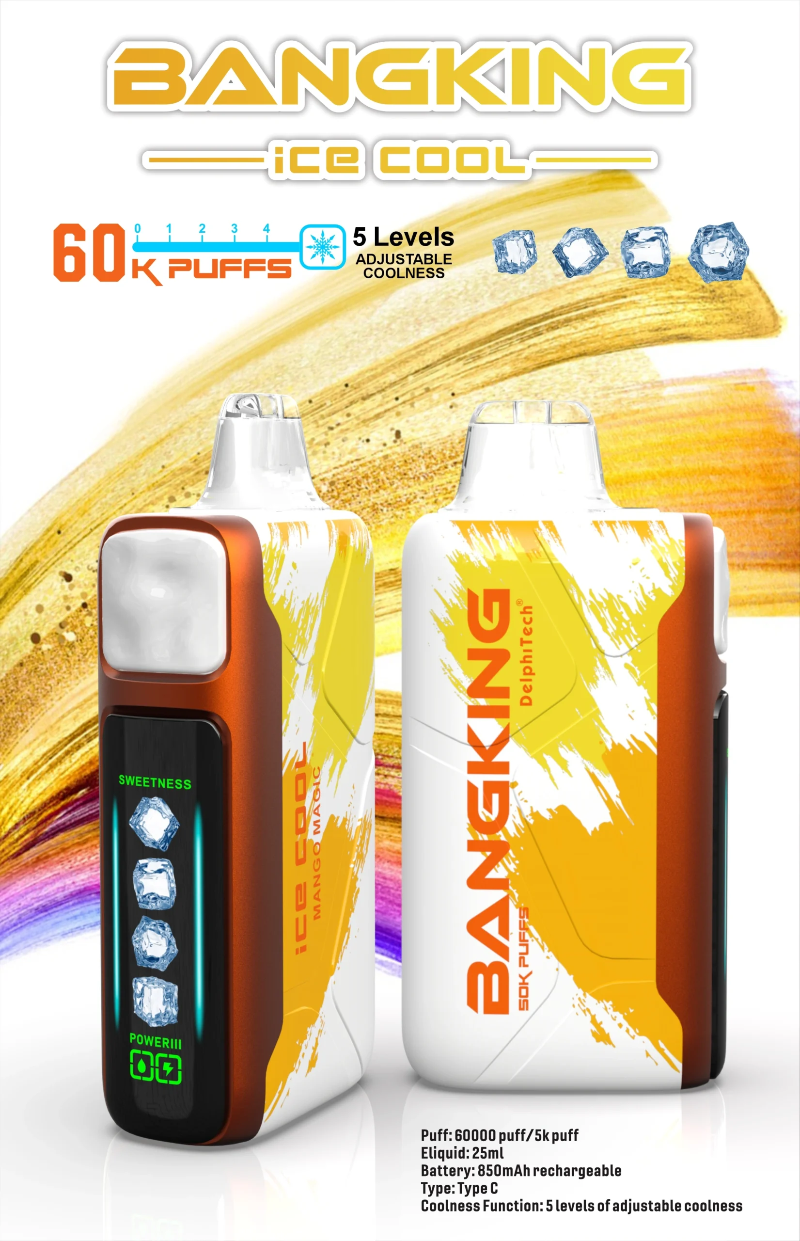 BANGKING Ice Cool 60000 口拋棄式電子菸 產品實拍