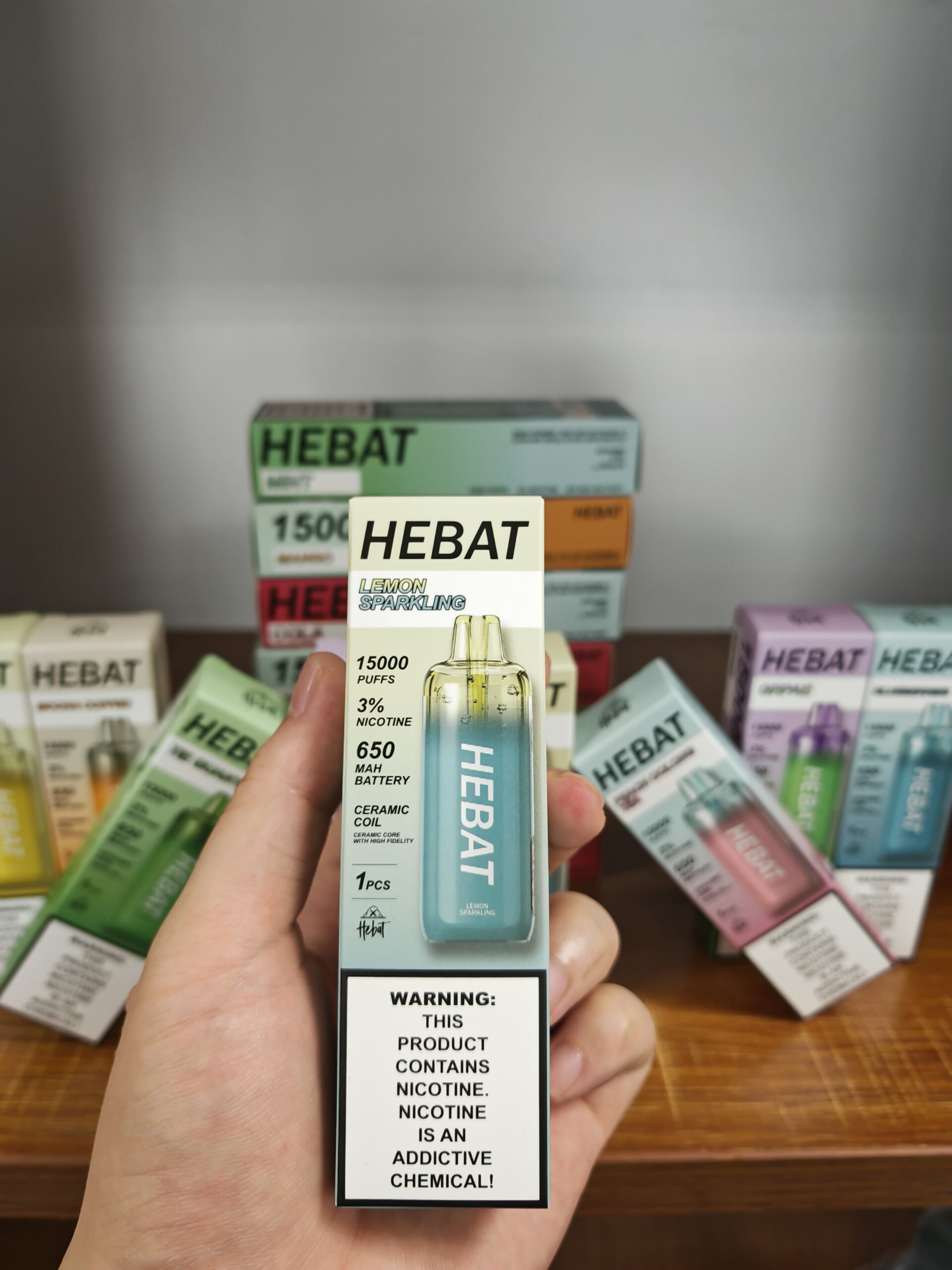 HEBAT 15000 Puffs 拋棄式電子菸 細節特寫